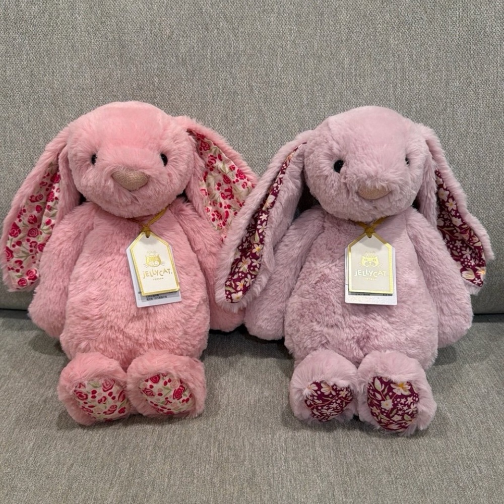 Jellycat shanghai and Beijing exclusive luxe bunnies